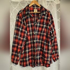 Heritage Red Plaid Men's Shirt 2X